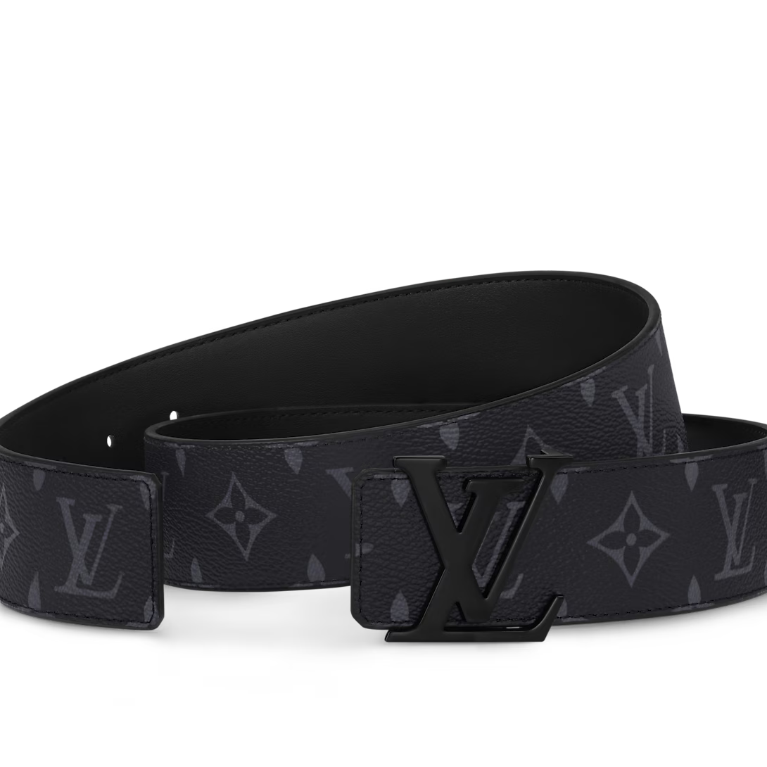 LV Initiales 40MM Matte Black Belt