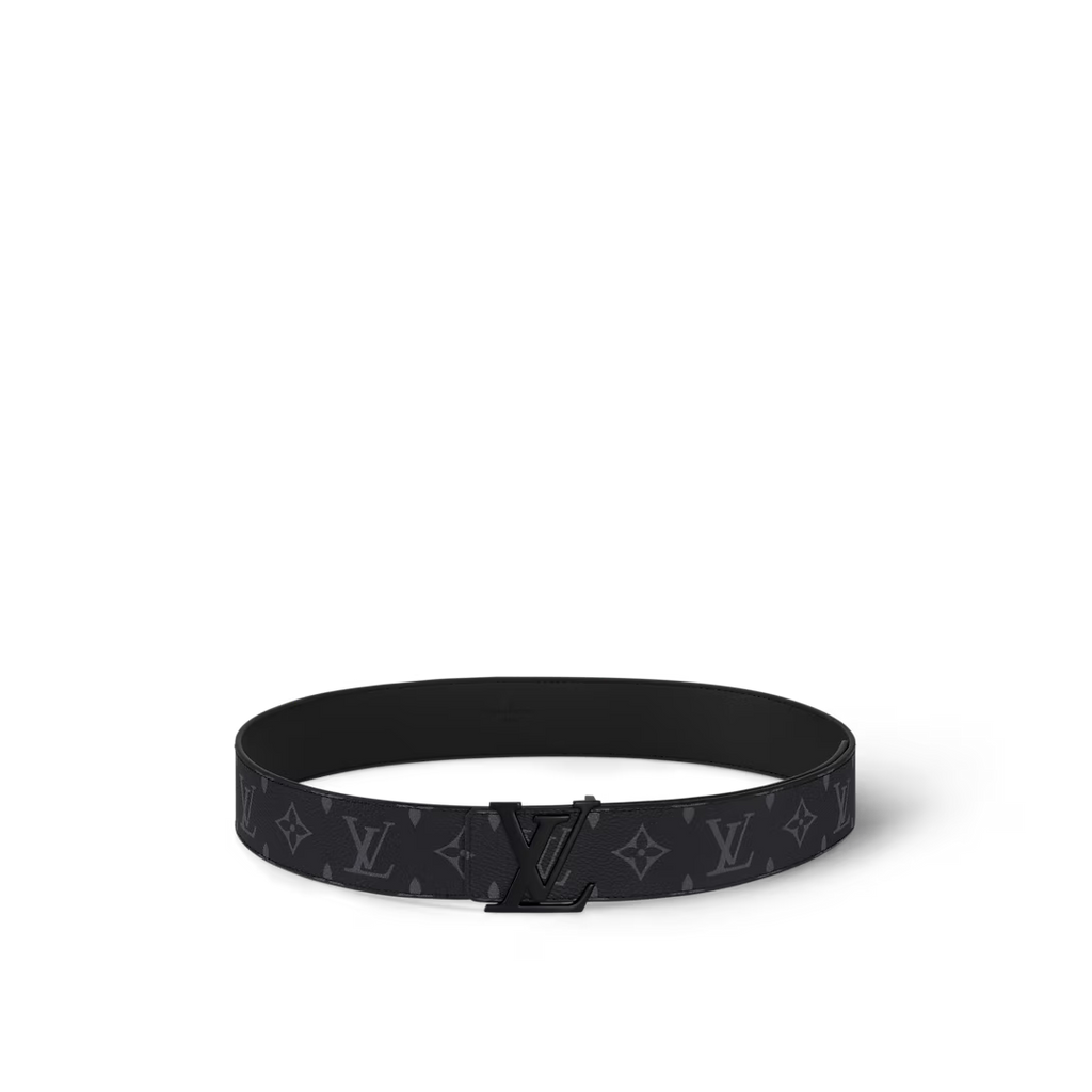LV Initiales 40MM Matte Black Belt