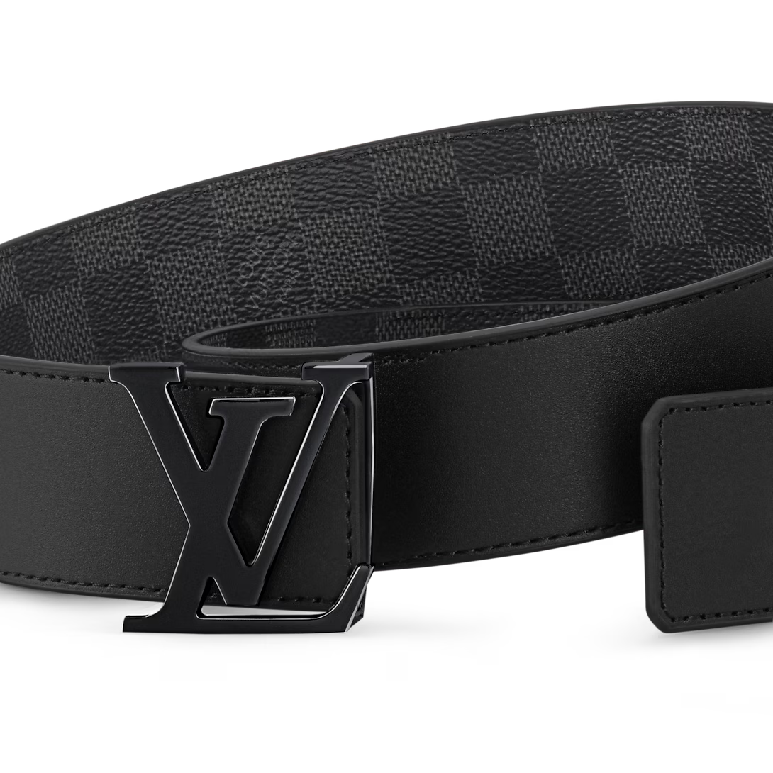 LV Initiales 40mm Reversible Belt Damier Graphite Canvas