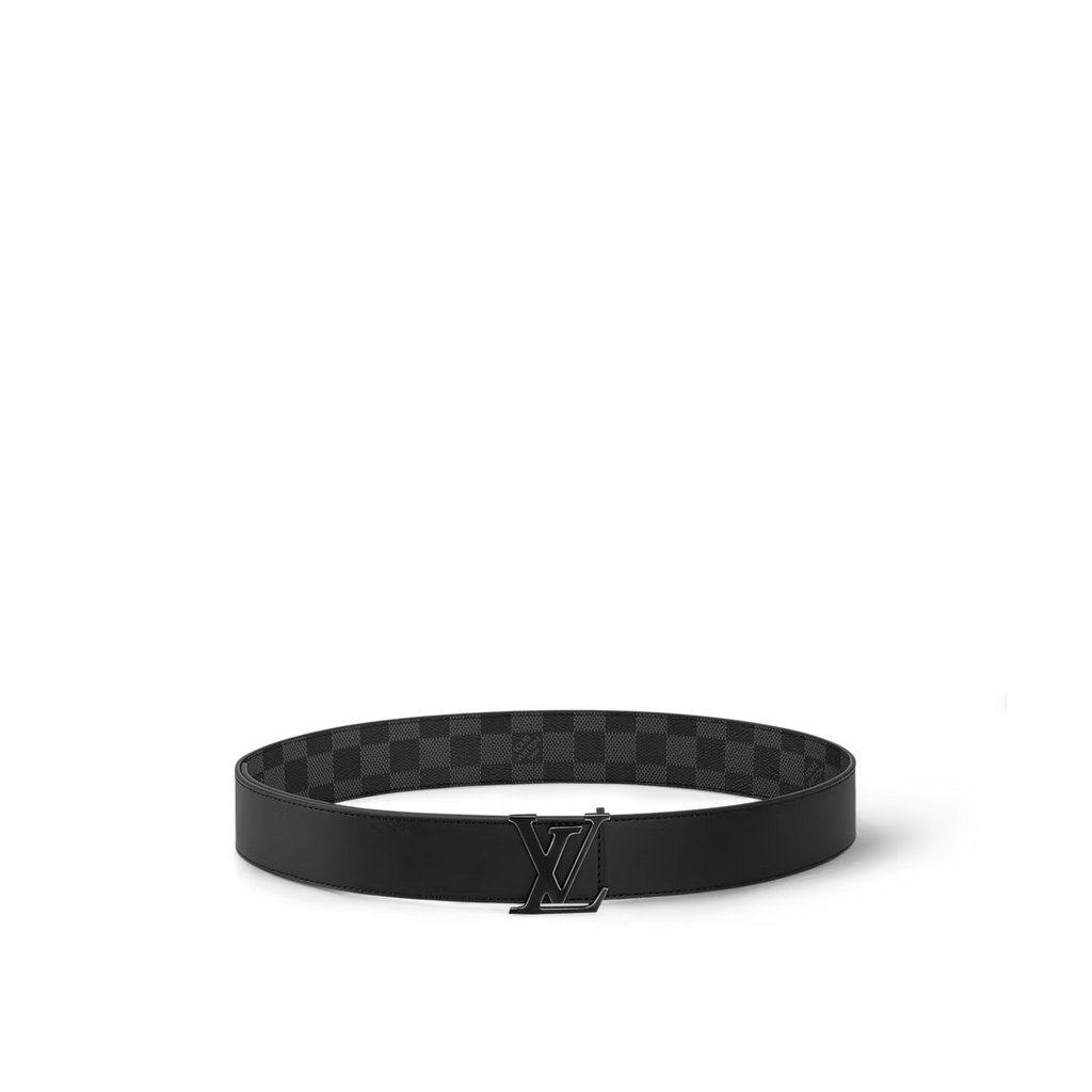 LV Initiales 40mm Reversible Belt Damier Graphite Canvas