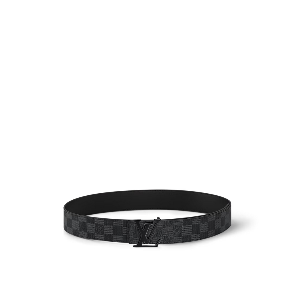 LV Initiales 40mm Reversible Belt Damier Graphite Canvas